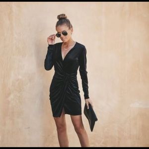 NWT Vici Mercury Velvet Twist Dress